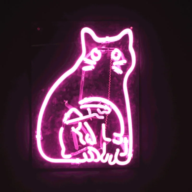 

Neon Signs for Cute Cat Sign Store Wall Beer Bar Man Cave Bedroom Decor Handmade Art Iconic Light Display Aesthetic Room Decor