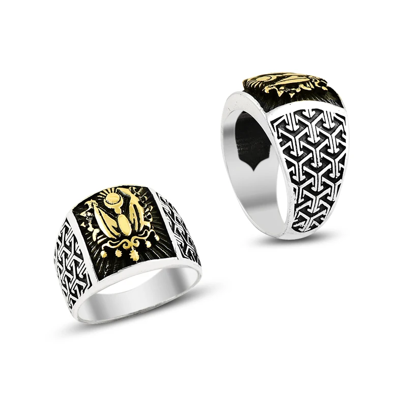 925 Silver Elegant Designed Ertugrul Ringsfor Men