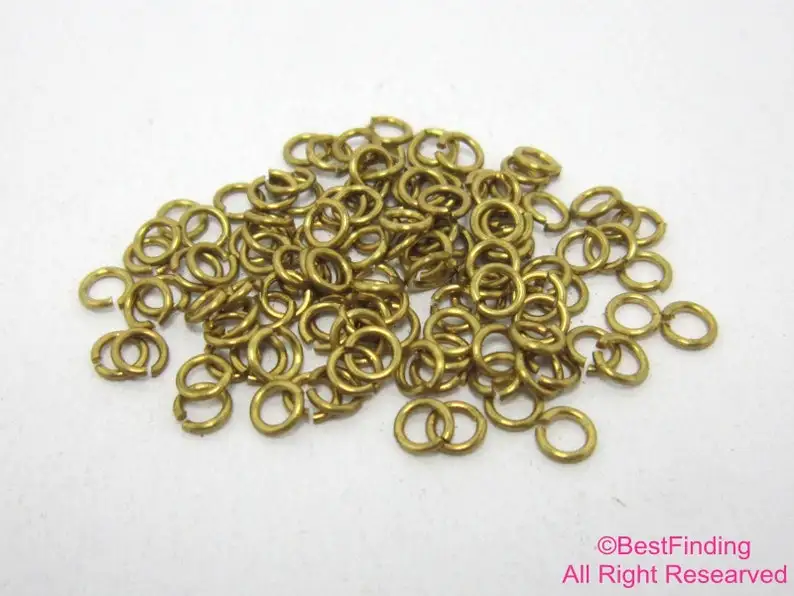 1000pcs Brass Jump Rings, Open Jump Rings, 3.5x0.6mm, 3.5x0.7mm, 3x0.6mm, 3x0.7mm, Link Chain Connector, Jewelry Supplies R290