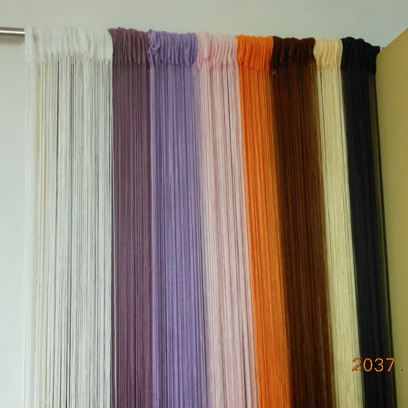 ZiDeTang Fringe Polyester Door Curtain Tassel Thread String Room Divider Curtain Panel Window Deco Screen