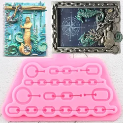 Vintage Chain Cake Border Silicone Molds DIY Party Fondant Cake Decorating Tools Candy Polymer Clay Chocolate Gumpaste Moulds