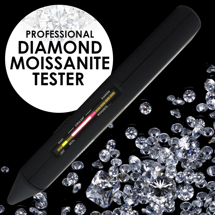 

Diamond Moisanite Tester Gemstone 2pt Jewel Stone Combo Gem Test Jewelry Identifier Tool Equipment