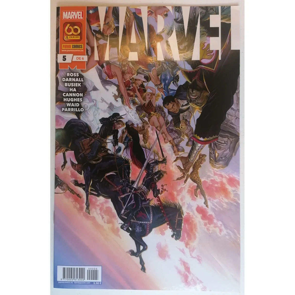 MARVEL No. 5 of 6, ED. PANINI, year 2021, author ALEX ROSS, comic BOOK Spanish, TEBEO, MARVELS