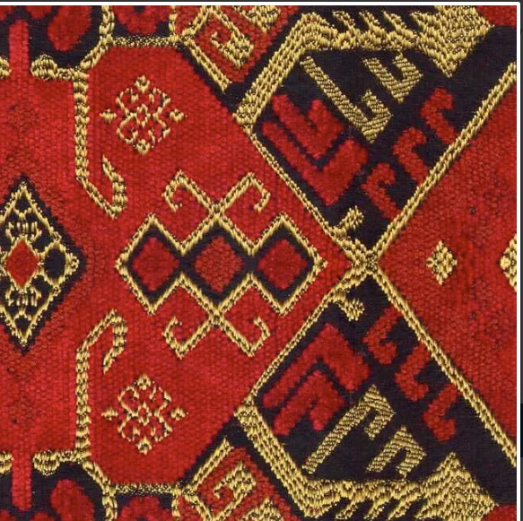 Red Rugs Patterned Digital Printed Pes Fabric. Top: 140 cm, washable, erase, stain-resistant, do not shrink, do not fade, AT LEAST 5 METR