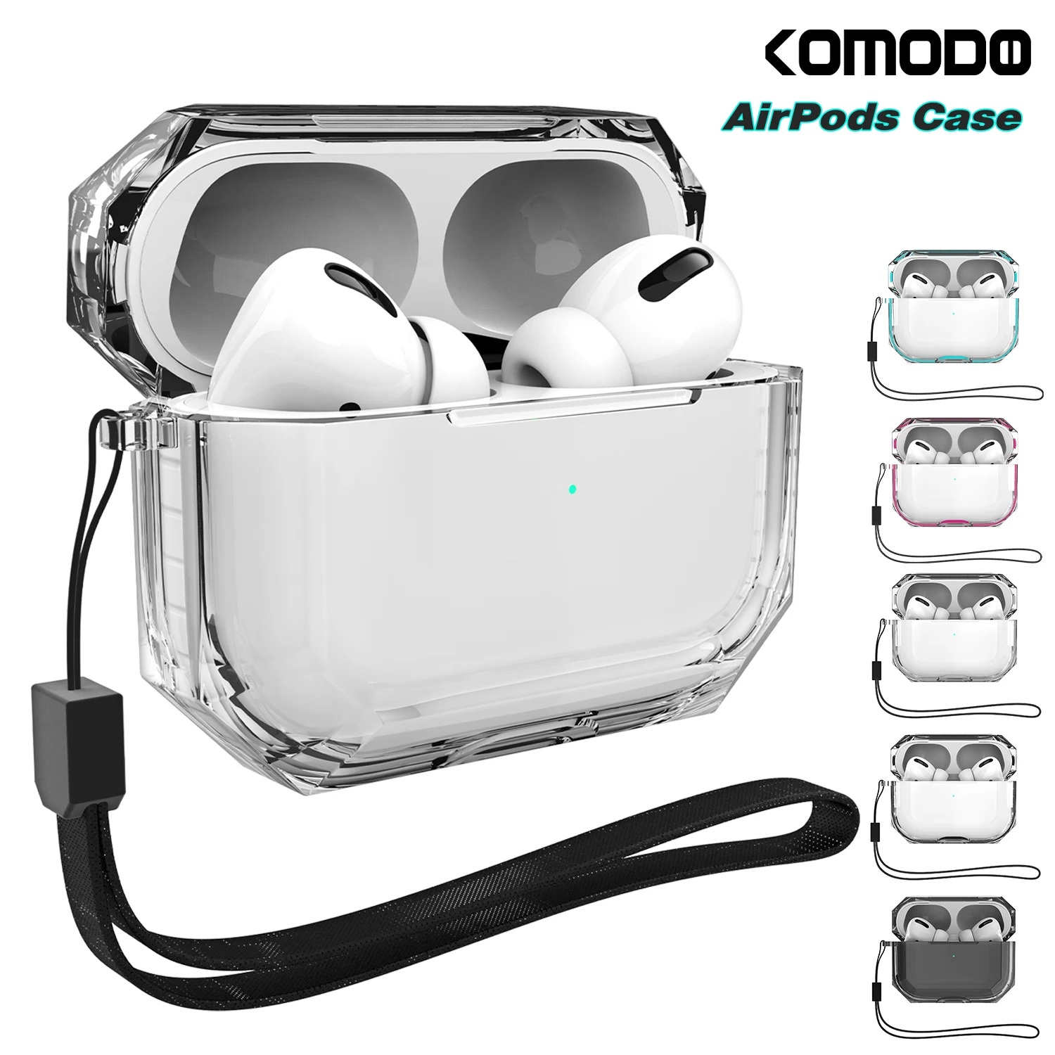 

Case for AirPods Pro 360° Full Protective Dustproof TPU Clear Cute Cover for AirPod 3