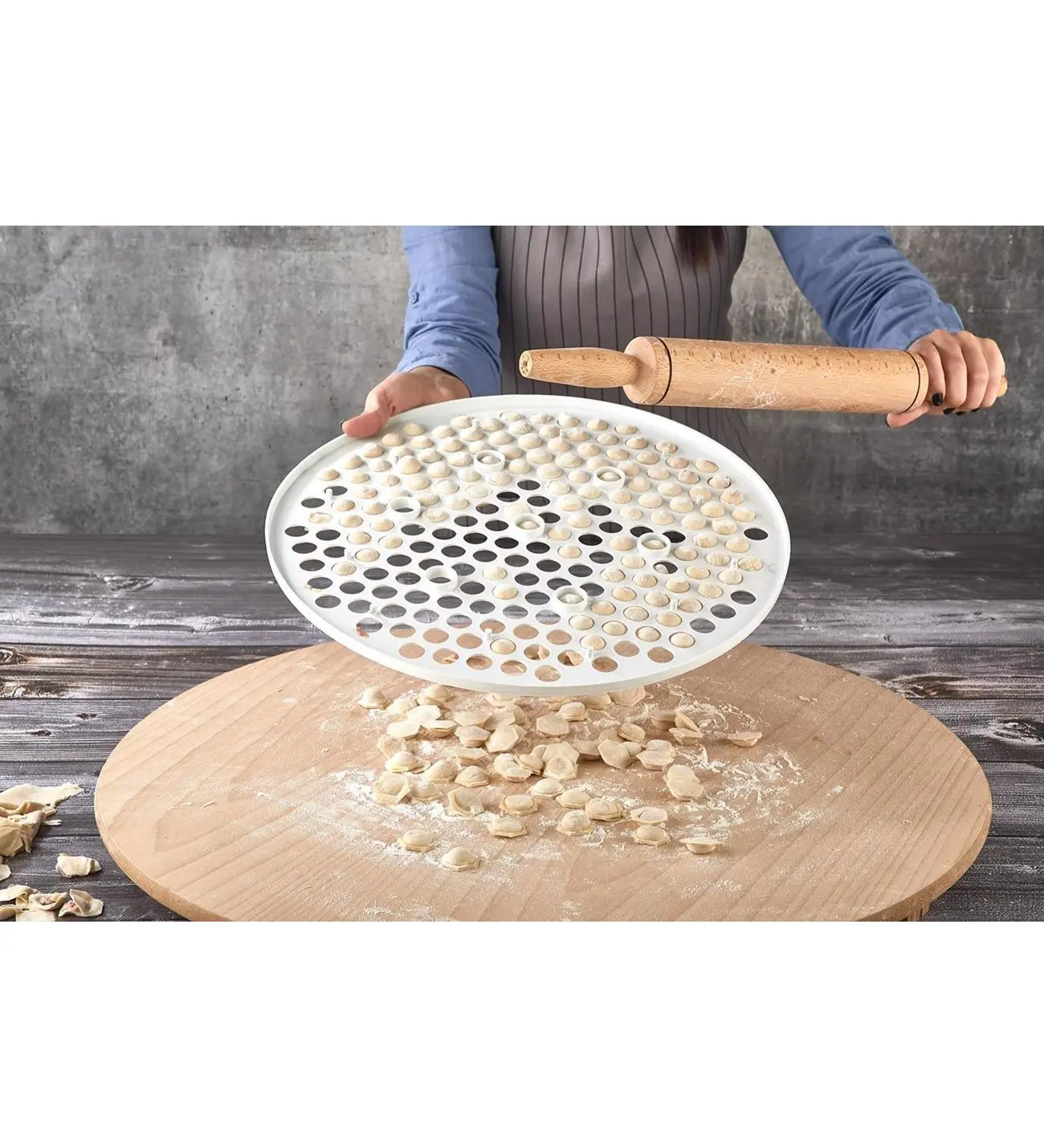 Ravioli Dumpling Making Mold Dough Kitchen Convenience Accessories Utensils Food Food Food Cake Cake Cake Shop Large Size 40 Cm