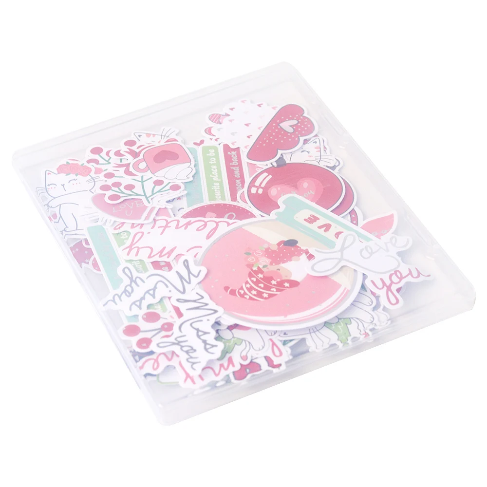 Creative Path Transparent Plastic Storage Box For Paper Die Cuts Ephemera Craft Scrapbooking Organizer