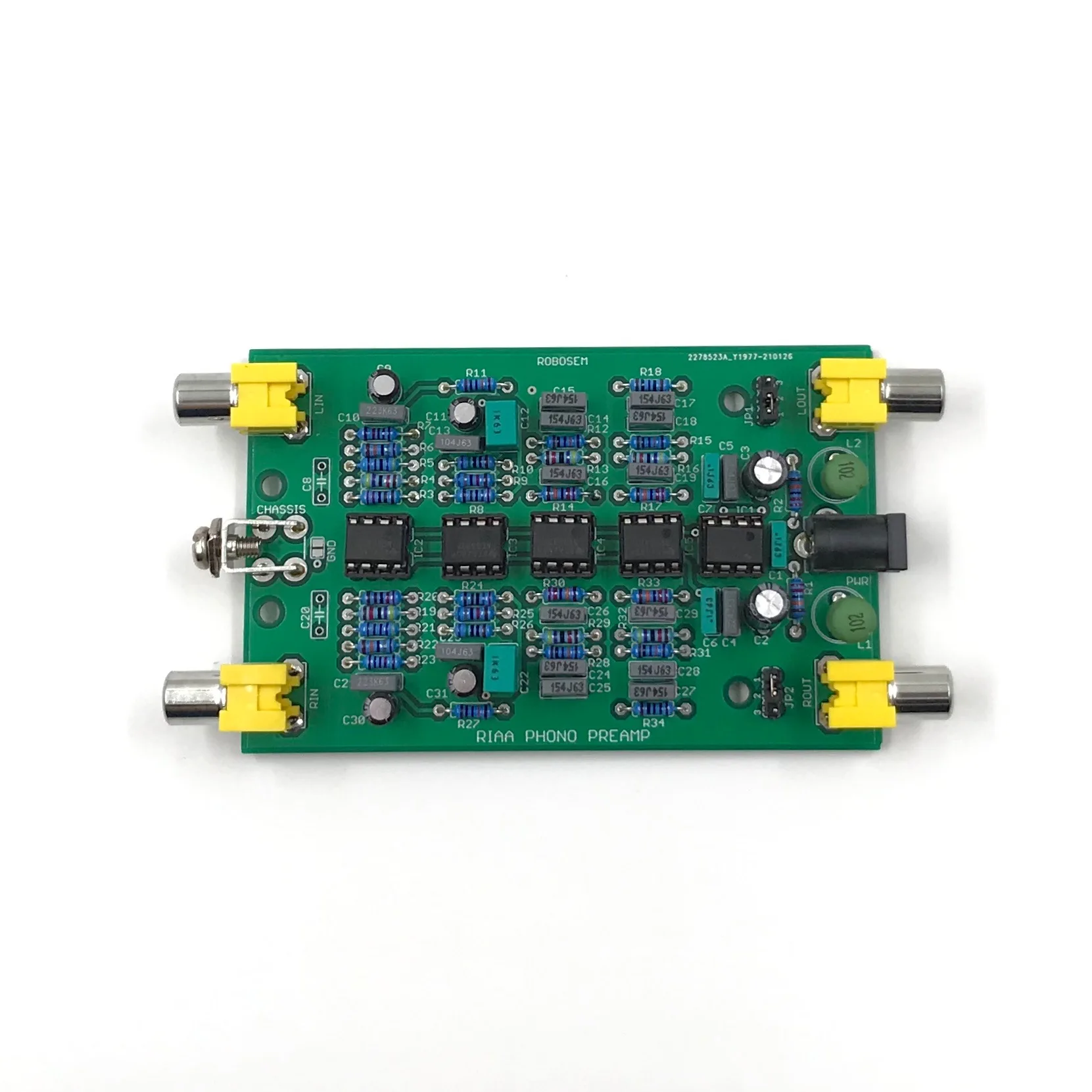 Phono Preamplifier Circuit Board MM RIAA Preamp HI-FI Amplifier with Subsonic Filter for Vinyl Record Player Turntable Rumble