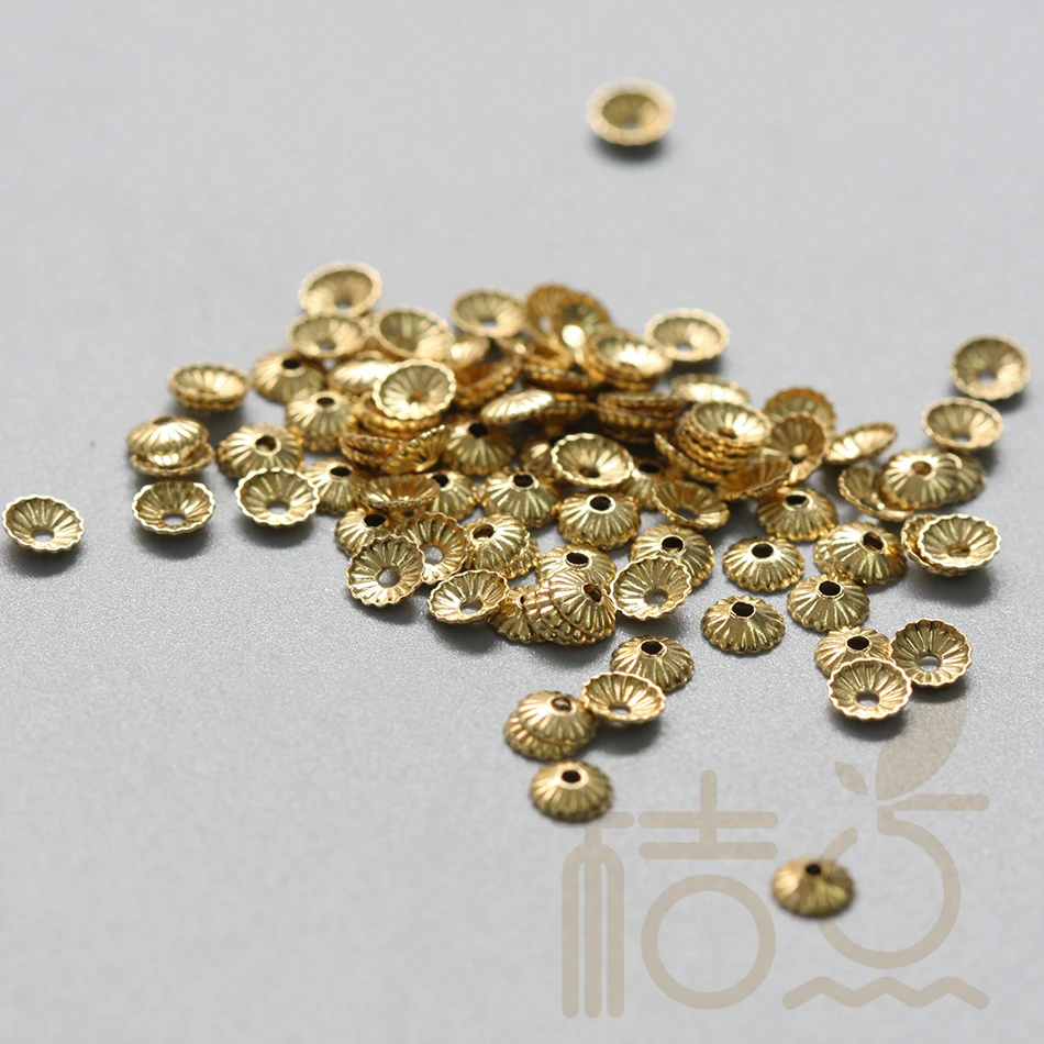 DIY Supply - Mosiężna nakładka na koralik - 4 mm (4123C) — zdjęcie 6