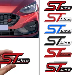 3D ST LINE Grille Emblem METAL Rear Trunk Car Badge sticker For Ford Focus x 2 3 FIESTA Kuga ESCAPE Vignale Mondeo EcoBoost