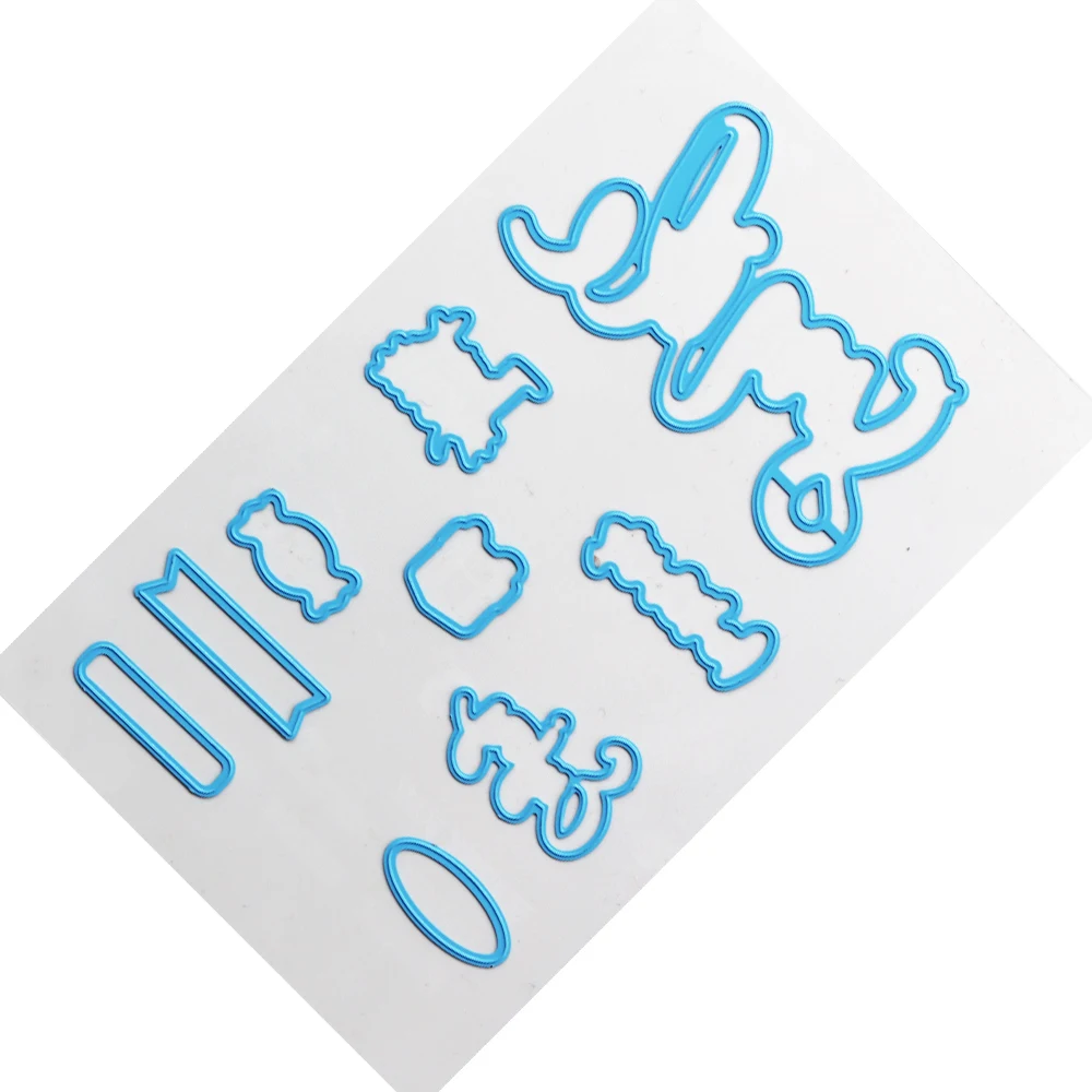 Kreative Pfad Klare Stempel Und Metall Schneiden Stirbt Set Pack DIY Handwerk Scrapbooking Cardmaking Lagern Dekoration Silizium Dichtungen – Detail 7