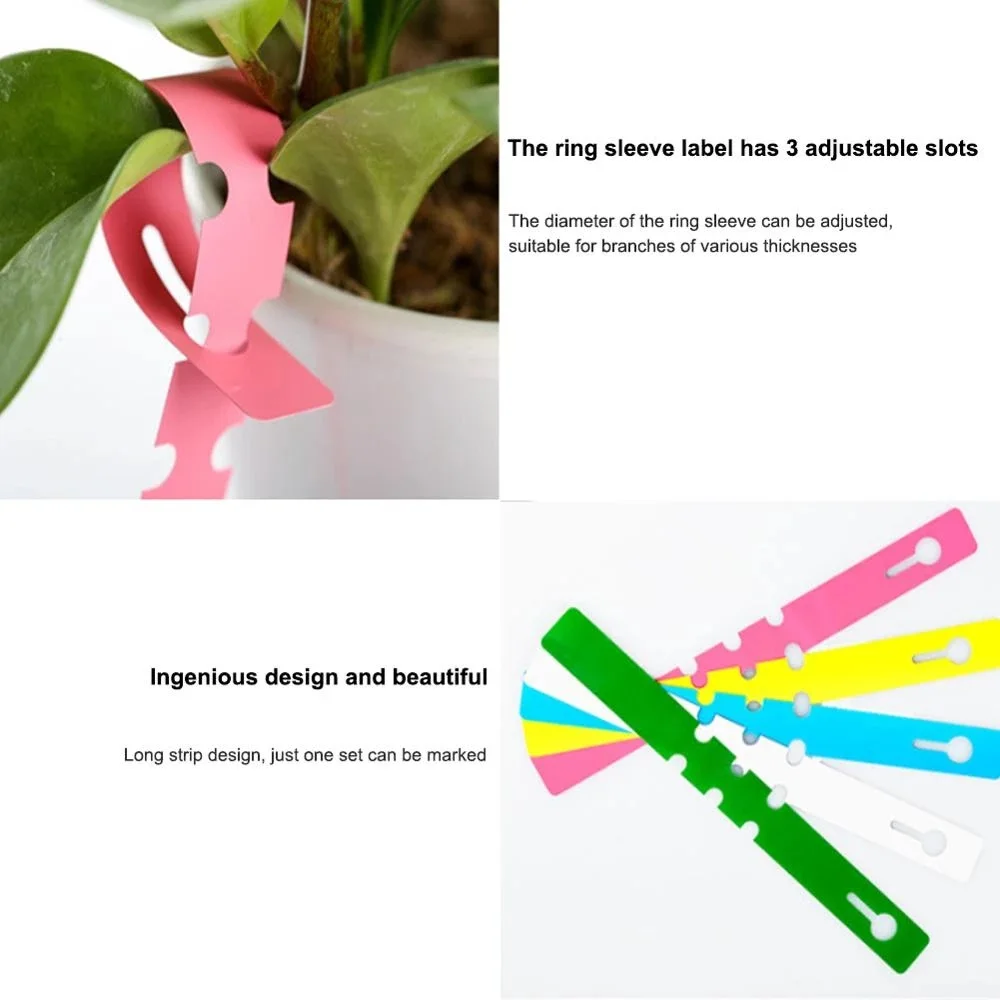 100pcs Waterproof Plant Markers Plant Hanging Tags Garden Flower Label Loop Plant Label Tools Garden Pots Horticultural Tallies