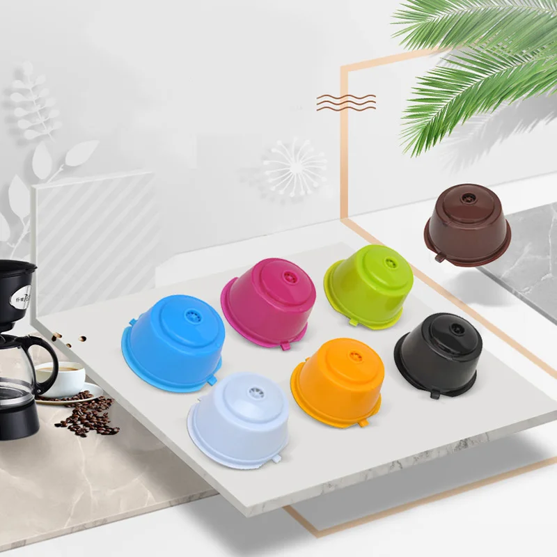 Coffee Capsule Cup Reusable Coffee Cup Coffee Filter Cup Suitable for Dolce Gusto Filled Coffee Filter 1 Piece