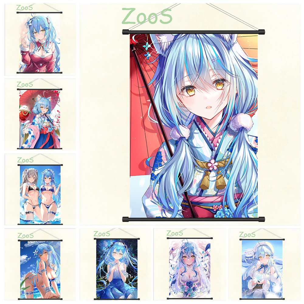 

Yukihana Lamy VTuber Hololive Decoration Picture Mural Anime Scroll Painting Cartoon Comics Poster Canvas Wallpaper Prints Gift