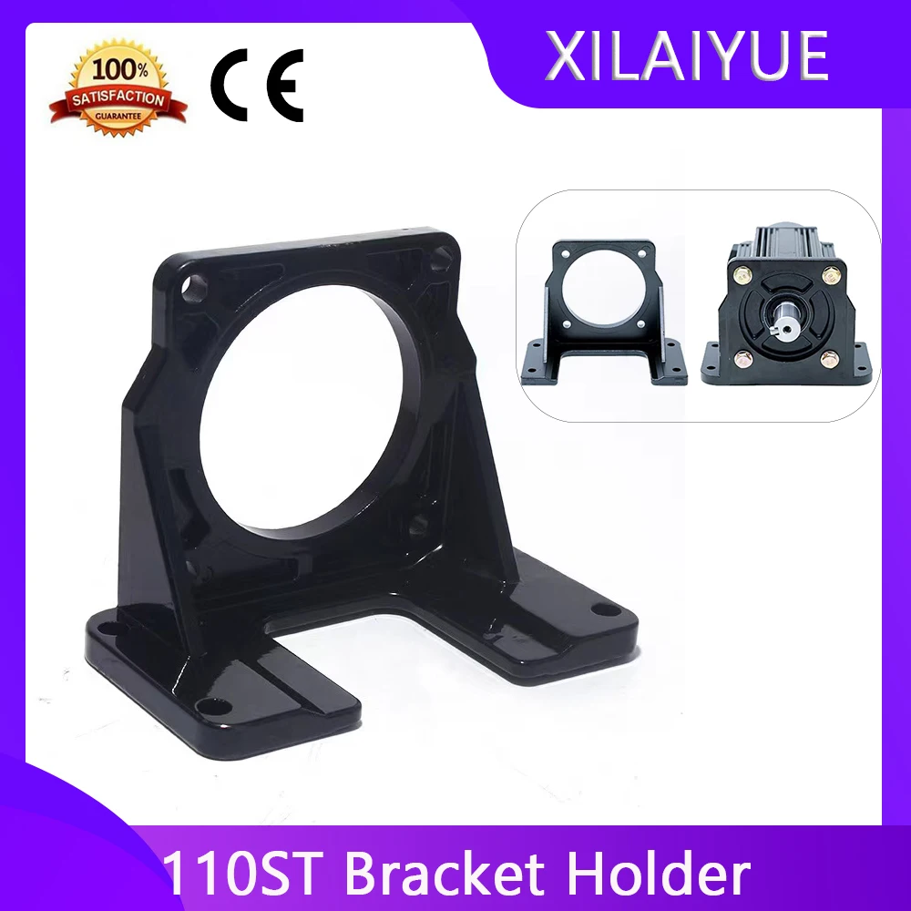 

CNC Parts 110ST Mounting Servo Motor Horizontal Bracket Holder fitted for DIY AC 110st M06030/M04030/M06020/M02030