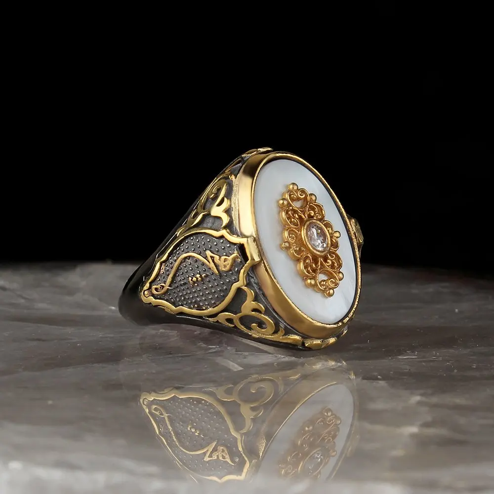 Anillo de plata esterlina 925 Anillos para hombre Anillo de