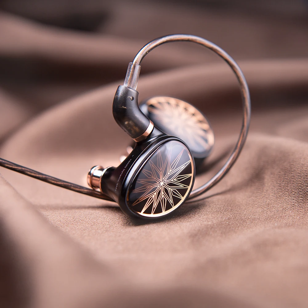 Whizzer Kylin HE03D 1 12 مللي متر LDC الحجاب الحاجز الديناميكي سائق 6N OCC كابلات HIFI IEMs سماعات كبيرة الصوت في الأذن