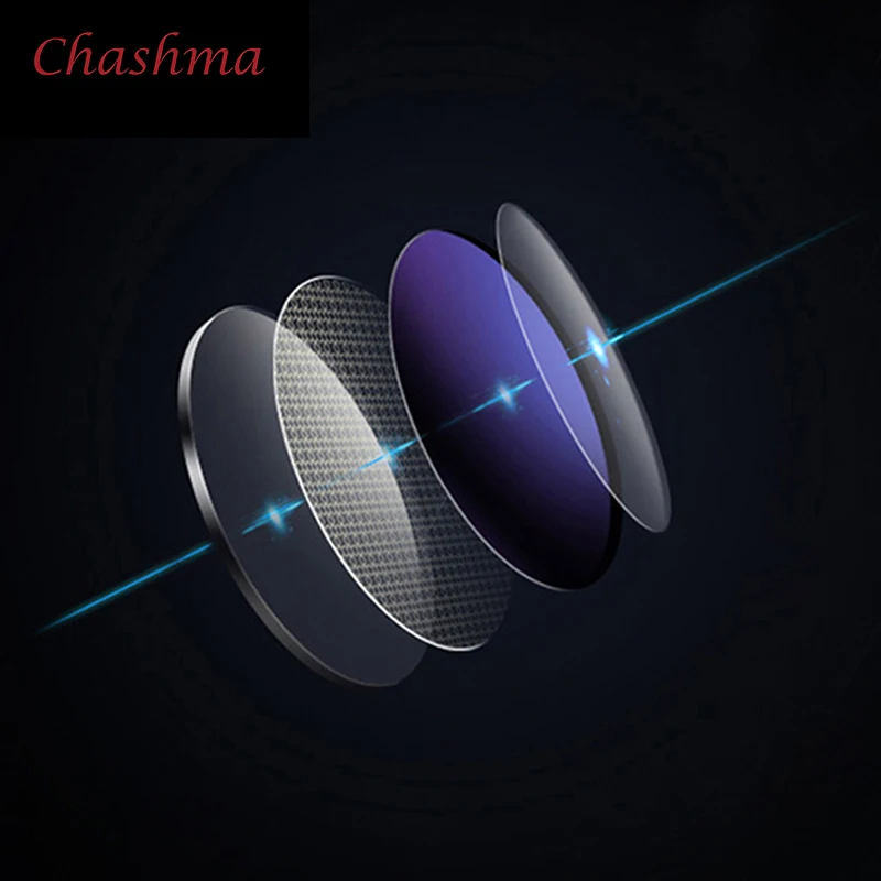 Chashma Brand Lenses 1.61 Index MR-8 Clear Lens Eyes Optical Glasses Impact Resistance Prescription Lenses for Rimless Glasses