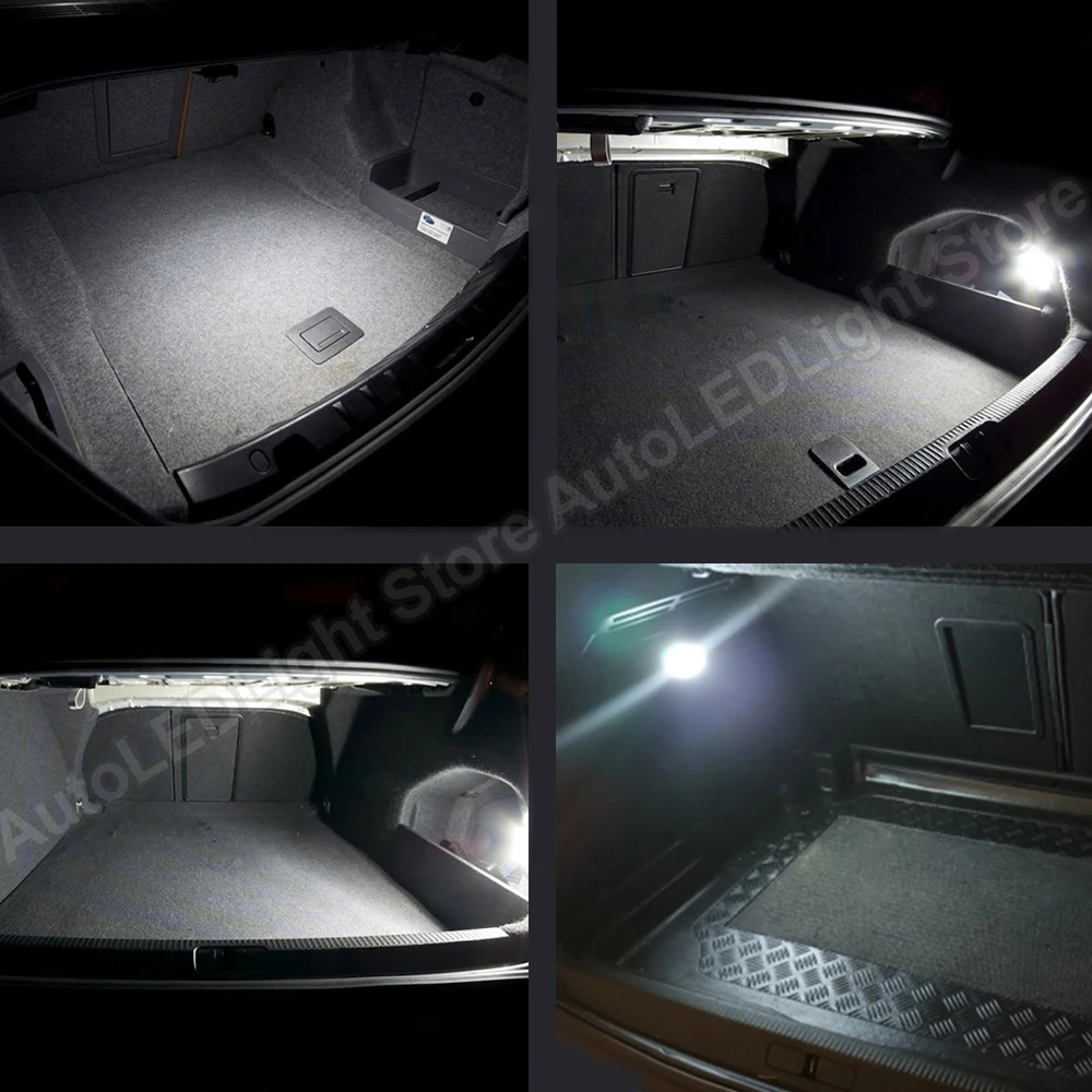 2PCS For Peugeot 1007 206 207 306 307 308 3008 406 407 5008 607 806 807 LED Footwell Trunk Luggage Interior Lights Door Lamp