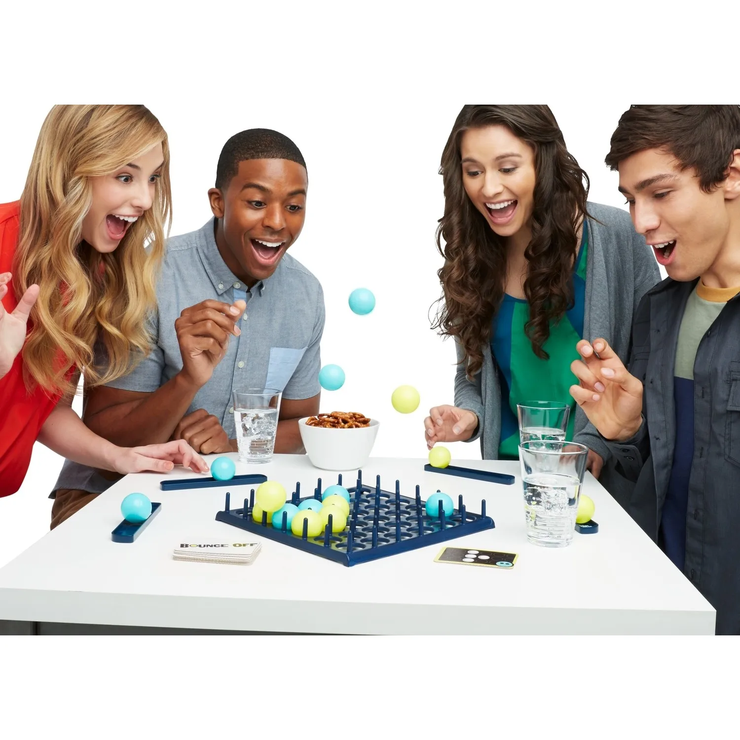 Bounce Off Board Game Family Friend Fun Competition The Trick Shot Game