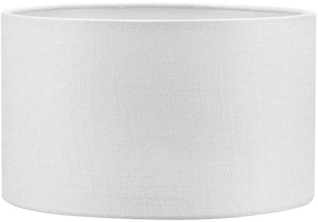 Lampshade Table Lamp White Drum Lampshade 25x25x15 Cm Decorative High Quality Special Lampshade Fabric and metal Inner Nes