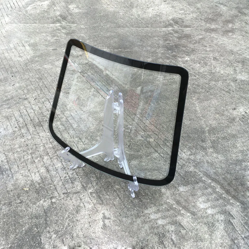 30.5*24cm Automotive Glass Tempered Windscreen Glass Rear Windshield Suitable For Window Repair / Solar Foil Demo MO-B4