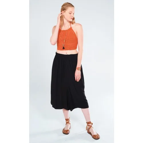 Original literature lazy wind oversized wide leg pants elastic waist drop feeling nine big leg spring and summe