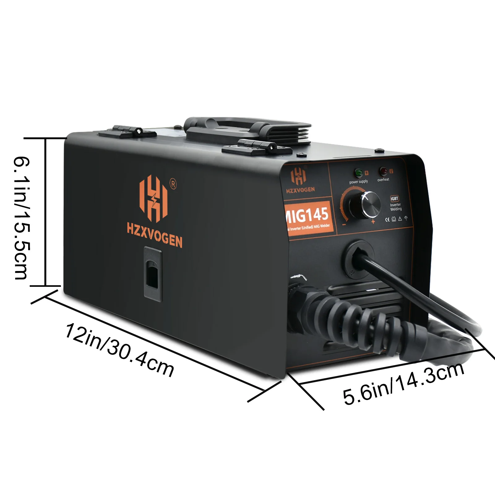 Imagem -05 - Máquina de Solda Semiautomática Hzxvogen Soldador Mig com Flux Core 0.44 mm para Solda de Ferro sem Gasolina 220v 1kg 0.8 mm Mig145