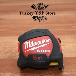 Milwaukee STUD 5 Meters Stainless Steel Tape Measures Building Construction Hand Tools Laser Ruler Instrume