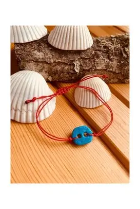 Red thread macrame braided adjustable handmade authentic Syriac evil eye bead for women men