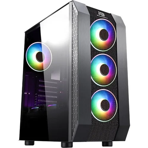 Power Boost VK-P3305B 500W Usb 3.0 Atx Mesh Vaste Led Fan Zwarte Computer Case (JBST-VKP3305B)