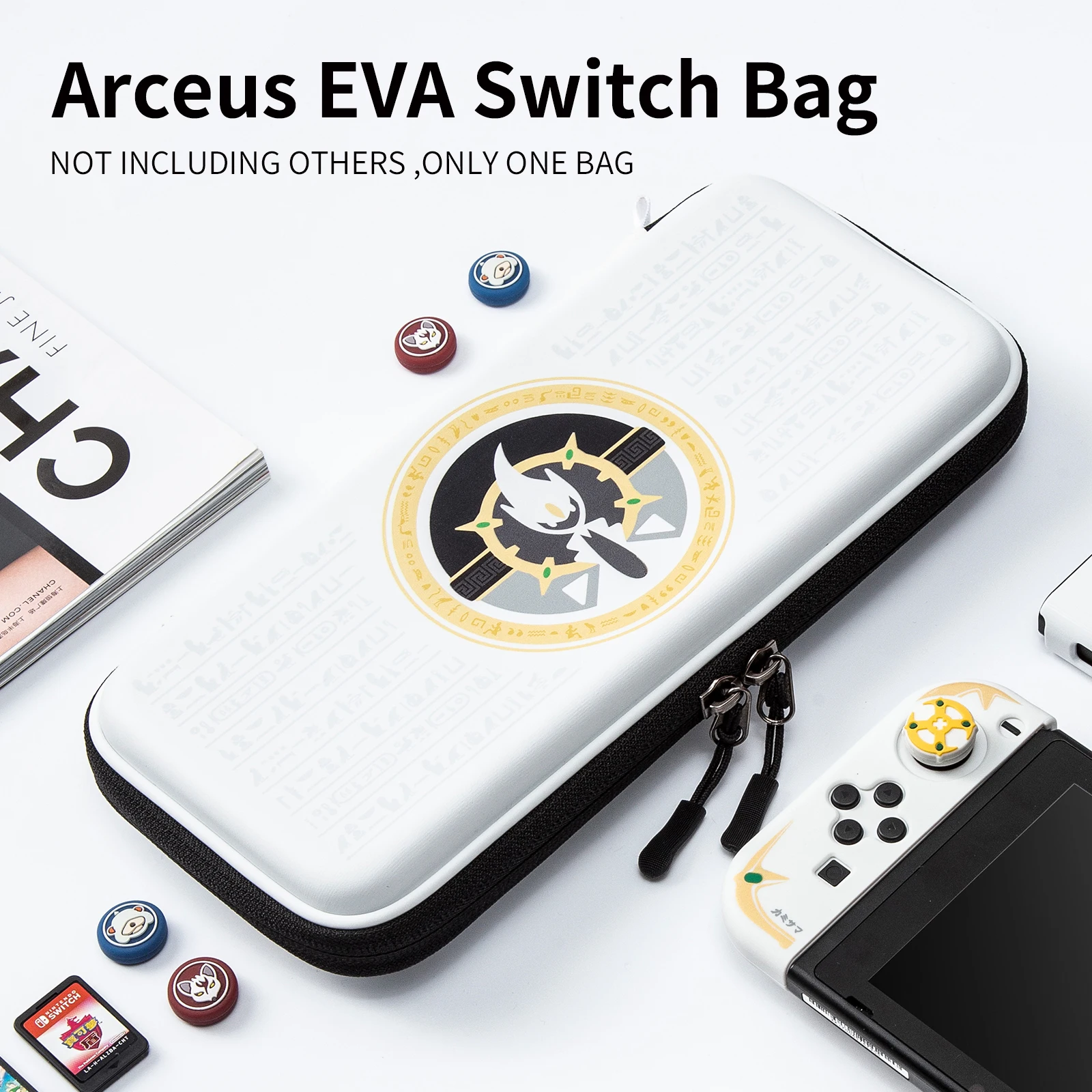 Imagem -02 - Iine Eva Hard Carry Case Bolsa de Armazenamento Compatível com Nintendo Switch Oled