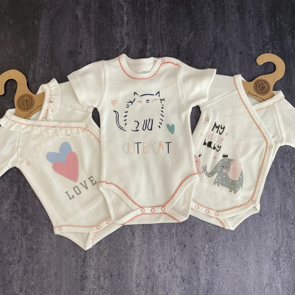 

3 pcs Baby Clothes Outfits Summer Newborn Bodysuit Set Infant %100 COTTON Equal Me Cartoon Toddler Jumpsuits Best Dad Ever