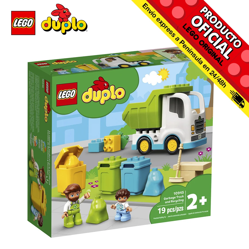 Lego Duplo Garbage Truck and Recycling, 10945, toys, babies, tough, hard, safe, boys, girls, blocks, parts, original, store, official license, new, bricks bricks, gift