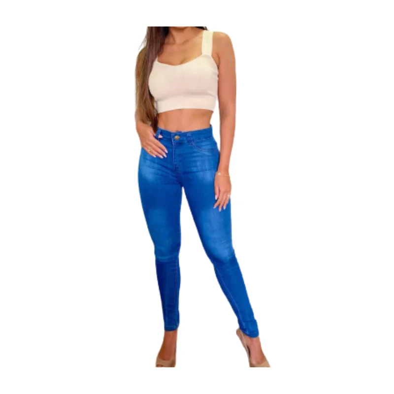 Women's Casual Skinny Jeans/High Waist/Women's Clothing/Luxurious Jeans-Fast Shipping