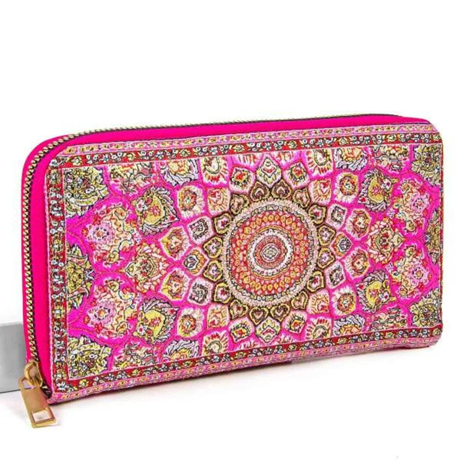 DesingONB Woven Ladies - Girls Purse Carpet Patterned Authentic Modern Daily Use Stylish Gift Money Card Pouch