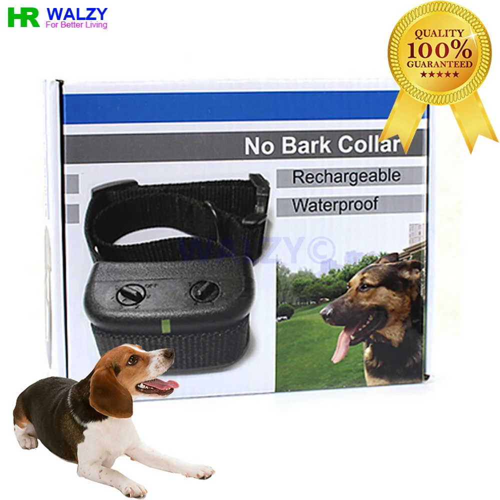 

100 Pcs/Pack Auto Control Waterproof Rechargeble Anti Stop Barking Pet Training Collar dhl22kg