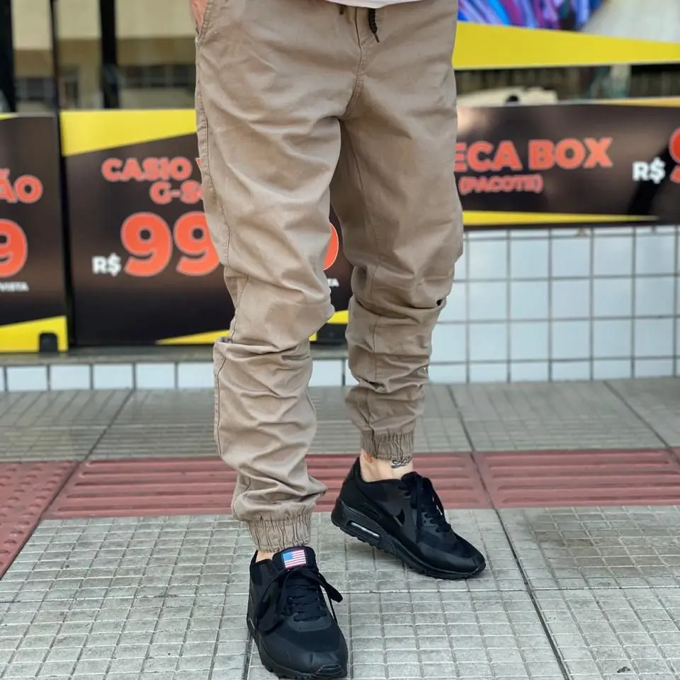 Jogger pants with cuff with laycra various colors good quality TOP