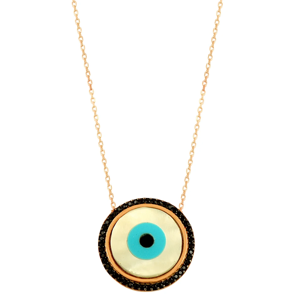 Turkish Evil Eye Necklace Art Design Evil Eye Charm High Quality 2020 Jewelry 925 Sterling Silver Women Necklace Fashion