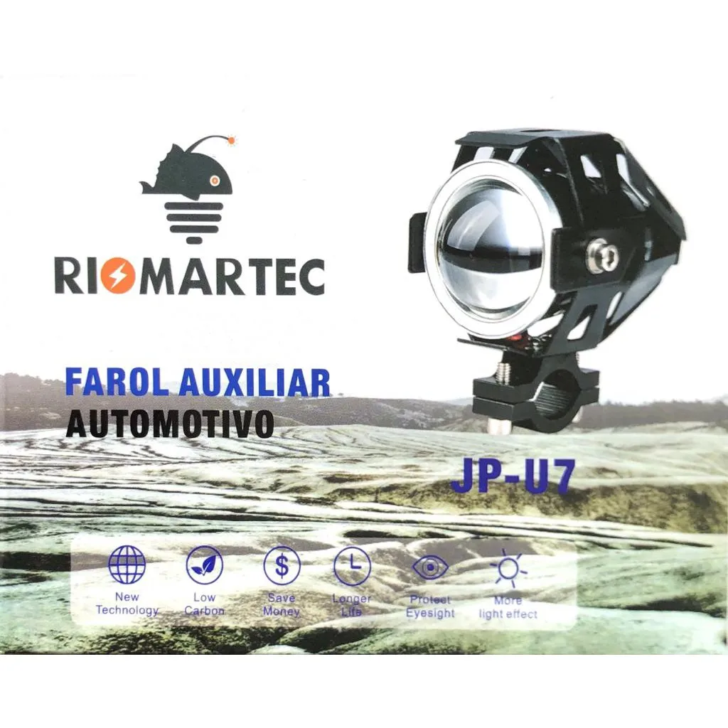 Riomartec Jp U7 Blue Car Auxiliary Led Headlight