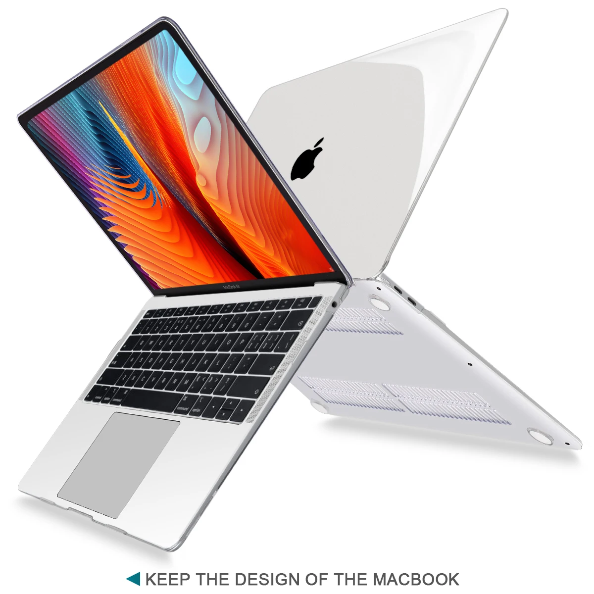 حافظة من البلاستيك الصلب لماك بوك برو 14 A2442 و ماك بوك برو 16 بوصة A2485 (20221 الإصدار) حافظة كريستال مع M1 برو ماكس