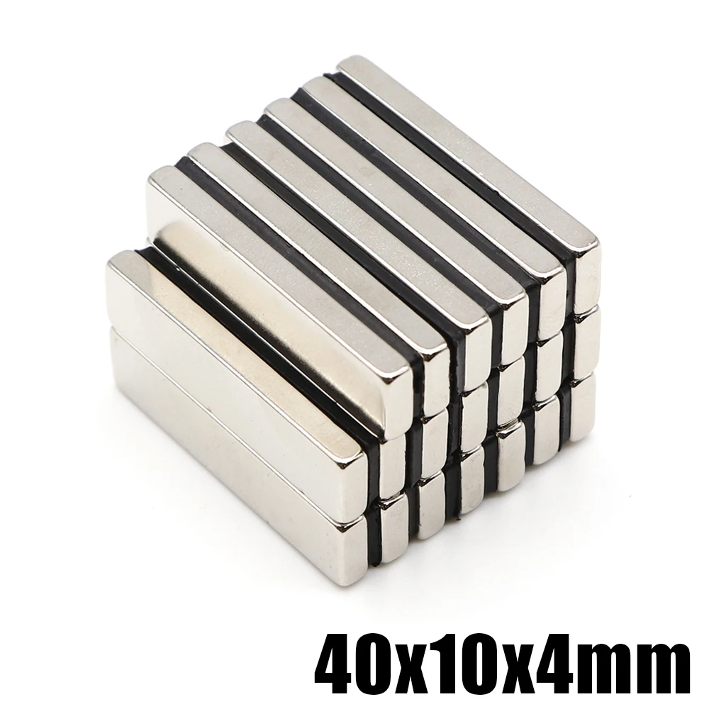 

1/2/5/10/20Pcs 40x10x4 NdFeB Neodymium Magnet Super Powerful Block Permanent Magnetic imanes 40mmx10mmx4mm