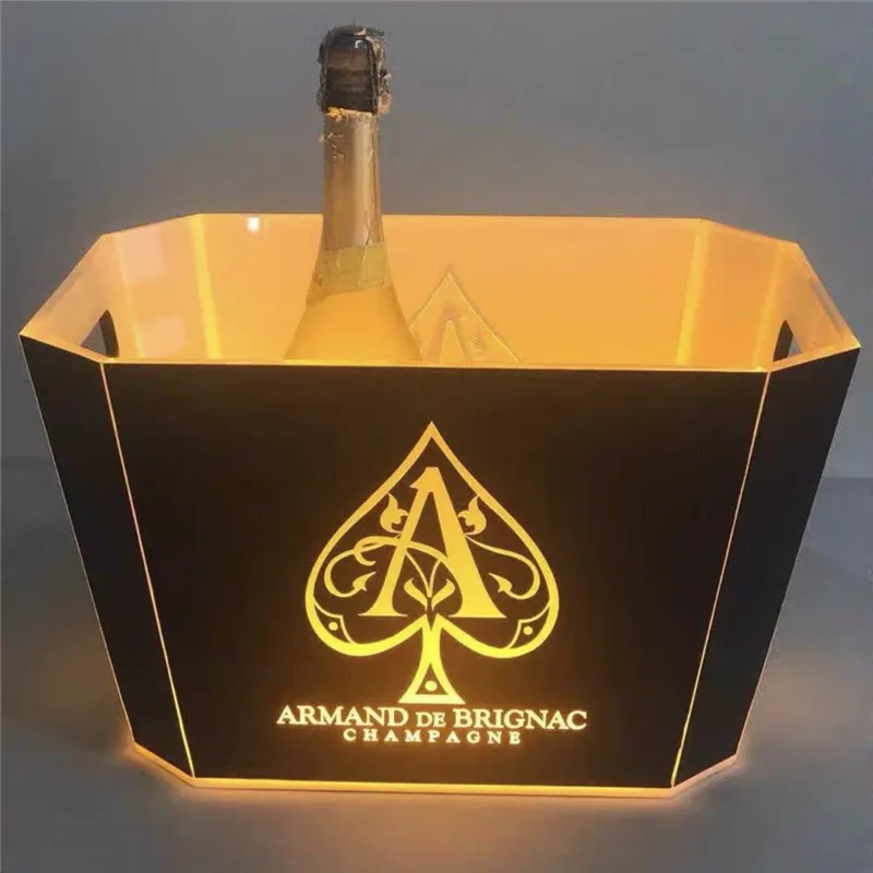 ACE OF SPADE LED ICE BUCKET 4-6 FOR CAHMAPGEN BOTTLES