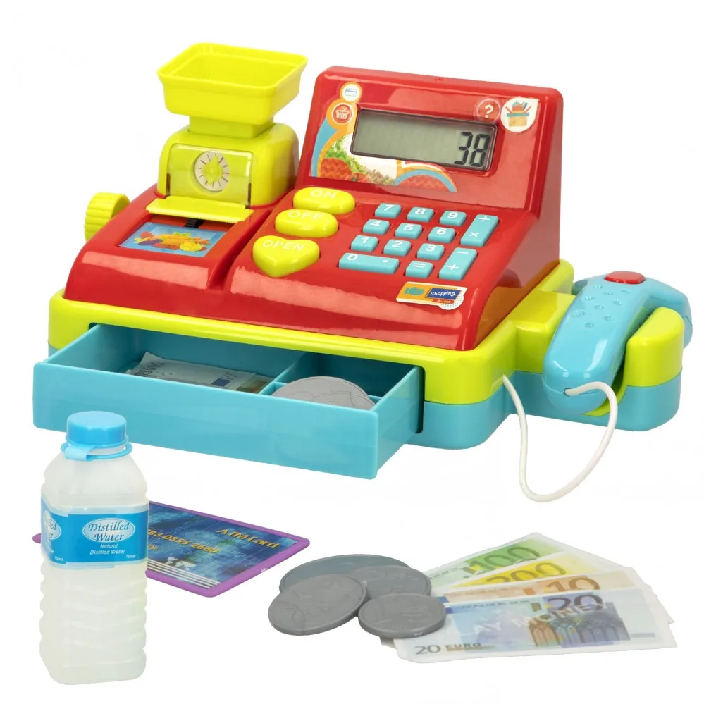 Cash register with light, sound and calculator My Market, toys for boys 3 years, toys for girls, cash register toy, supermarket toy, children supermarket, Imagination Games