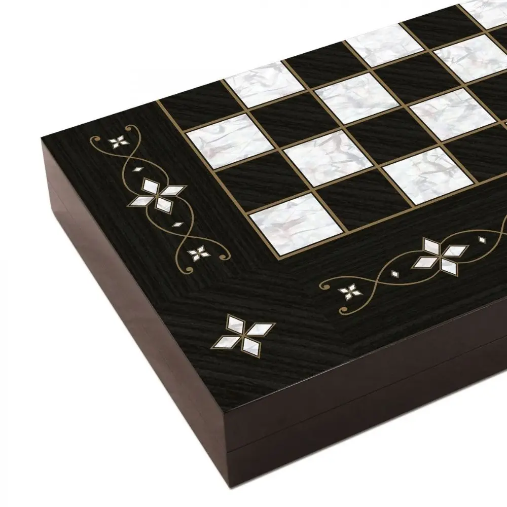 Stylish Polyester Backgammon Board Games Birthday Gift Luxury Wooden Backgammon Professional Backgammon New House Gift