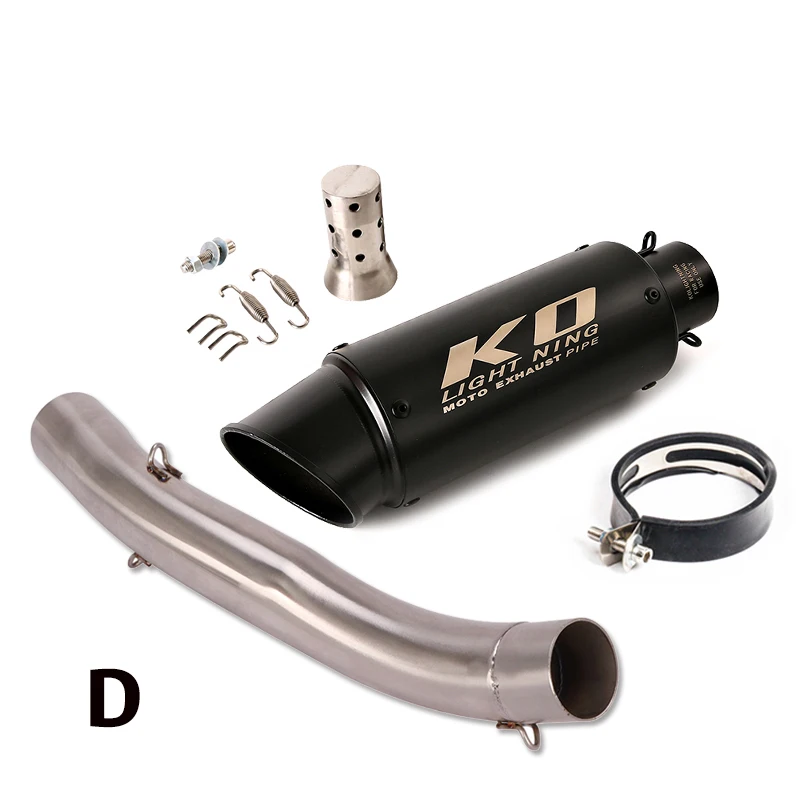 Exhaust System Muffler DB Killer Pipe Slip On Middle Link Tube Connect Section For Ducati Scrambler 800 821 Classic Monster 797