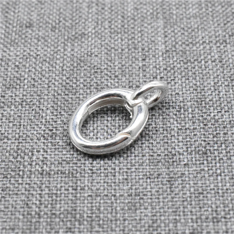 

2pcs of 925 Sterling Silver Small Oval Trigger Lobster Claw Clasps for Bracelet Necklace