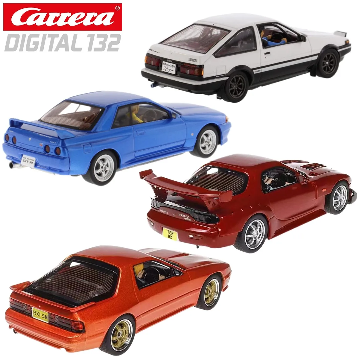 自動車 Carrera Digital 132 + Carrera Evolution Carrera 1:32 Slot Car Digital AE86 GT-R RX-7 FD3S