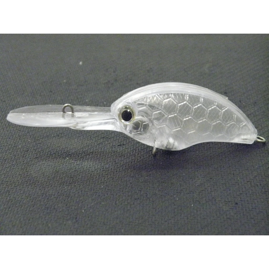 wLure 8.5cm 12g Blank Deep Diver Crankbait 10 per Pack Clear Lure body with Eyes 3-4 Meters Depth Fishing Bait UPC733