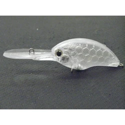 wLure 8.5cm 12g Blank Deep Diver Crankbait 10 per Pack Clear Lure body with Eyes 3-4 Meters Depth Fishing Bait UPC733